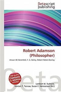 Robert Adamson (Philosopher)