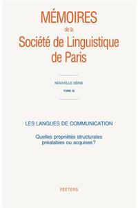 Les langues de communication
