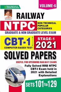 Kiran Railway NTPC CBT 1 2021 Solved Paper Volume 6 (English Medium)(3671)