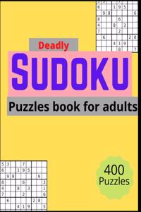 Deadly sudoku puzzles book for adults