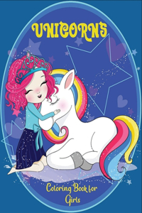 Unicorns coloring book for Girls