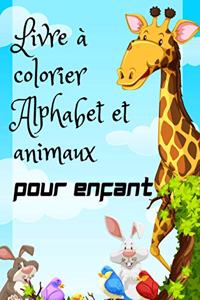 Livre à colorier Alphabet et animaux pour enfant