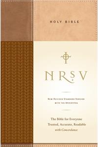 NRSV, Standard Bible with Apocrypha, Hardcover, Tan/Brown