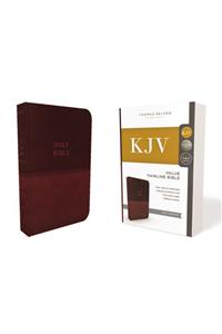 KJV, Value Thinline Bible, Standard Print, Imitation Leather, Red Letter Edition
