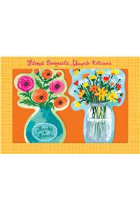 Floral Bouquet Shaped Notecards