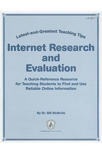 Internet Research and Evaluation