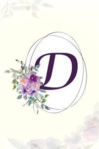 D - Monogrammed Gratitude Journal