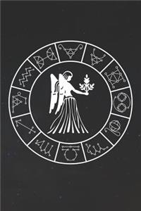 Virgo Notebook 'Zodiac Circle' - Zodiac Diary - Horoscope Journal - Virgo Gifts for Her