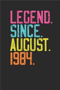 Legend Since August 1984