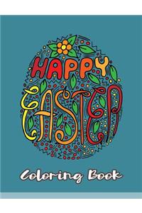 Happy Easter Coloring Book