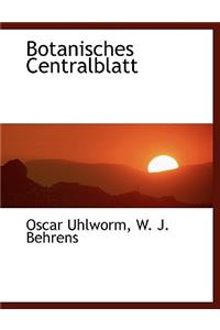 Botanisches Centralblatt