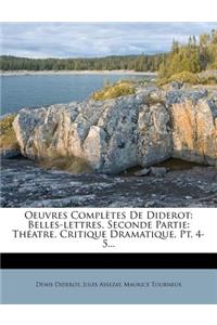 Oeuvres Completes de Diderot