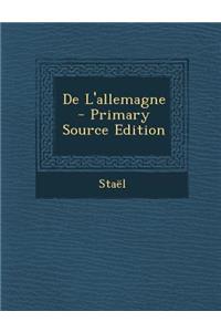 de L'Allemagne