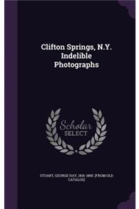 Clifton Springs, N.Y. Indelible Photographs