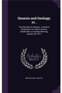 Genesis and Geology; or,