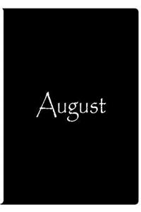 August - Personalized Notebook / Blank Lined Pages / Ethi Pike Collectible