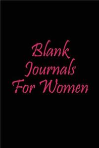 Blank Journals For Women