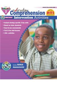 Everyday Comprehension Intervention Activities, Grade 2 [With CDROM]