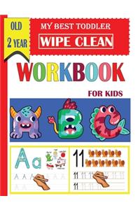 My Best Toddler wipe clean workbook for kids old 2 year