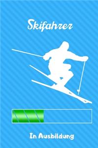 Skifahrer in Ausbildung