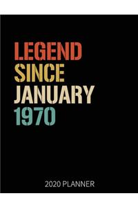 Legend Since January 1970 2020 Planner