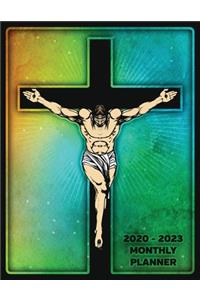 Jesus on Cross Christian 2020 - 2023 Four Year Planner