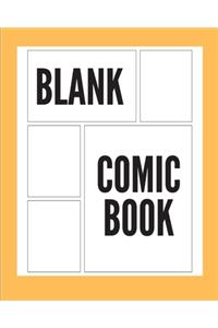 Light Orange Blank Comic Book