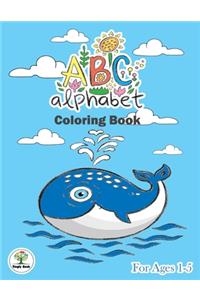 ABC Alphabet Coloring Book For Ages 1-5