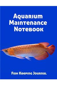 Aquarium Maintenance Notebook Fish Keeping Journal