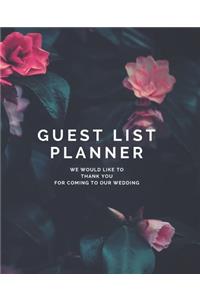 Guest List Planner