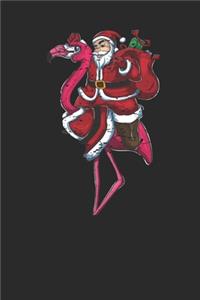 Santa Claus Riding Flamingo