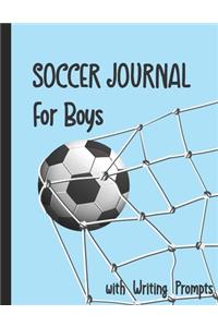 Soccer Journal for Boys with Writing Prompts