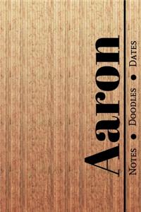 Manly Masculine Notebook with Personalized Monogram Aaron