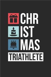 Christmas Triathlete Christmas Notebook - Christmas Triathlon Journal - Christmas Gift for Amateur Or Professional Triathletes And Triathlon Coaches