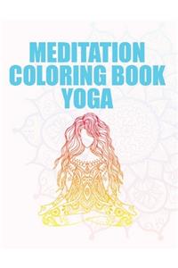 meditation coloring book yoga