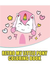 retro my little pony coloring book