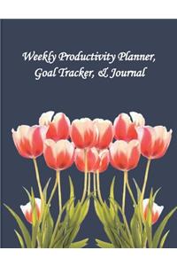 Weekly Productivity Planner, Goal Tracker & Journal