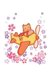 Funny Cat Pilot Notebook