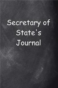 Secretary of State's Journal Chalkboard Design