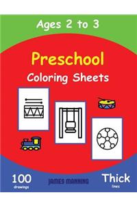 Preschool Coloring Sheets