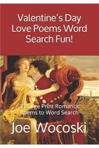 Valentine's Day Love Poems Word Search Fun!