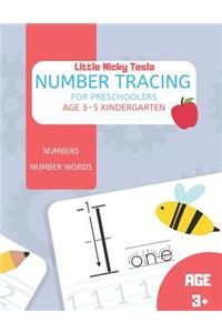 Number Tracing For Preschoolers Age 3-5 Kindergarten