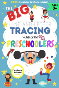BIG Line and Letter Tracing Workbook For Preschoolers
