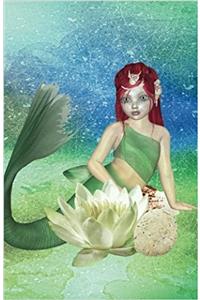 Mermaid Journal Notebook, Narrow Ruled