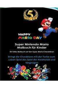 Super Nintendo Mario Malbuch F