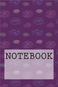 Notebook: Lily Pads (Purple), Rydal Water, Lake District. Ruled (6 X 9): Ruled Paper Notebook