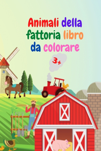 Animali della fattoria libro da colorare
