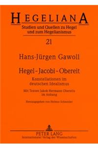 Hegel - Jacobi - Obereit