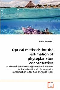 Optical methods for the estimation of phytoplankton concentration