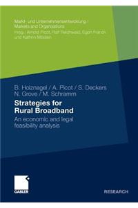 Strategies for Rural Broadband: An Economic and Legal Feasibility Analysis